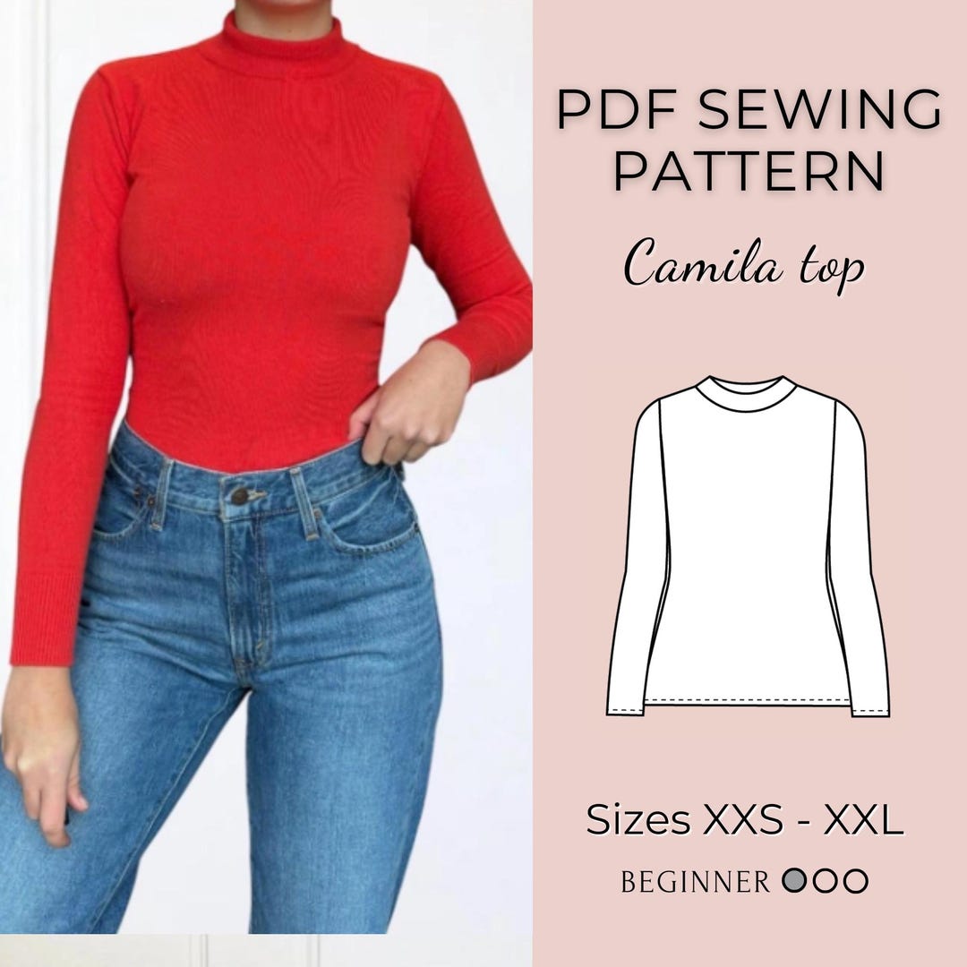 Women Top Pattern | Pdf Sewing Pattern | Top Pattern | Top Sewing ...