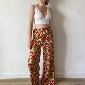 Pants sewing pattern Hight waist pants PDF sewing patterns Instant dowland A4 Sizes XXS XL Wide leg image 9