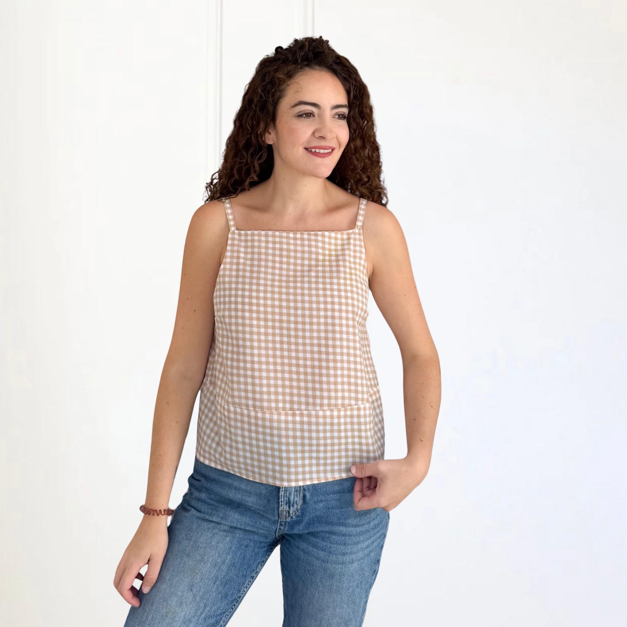 Women Top Pattern | Pdf Sewing Pattern | Puffed Sleeve Peplum Tie Top ...
