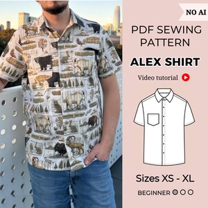 Schnittmuster Herren-Shirt (PDF) | Größen XS-XL
