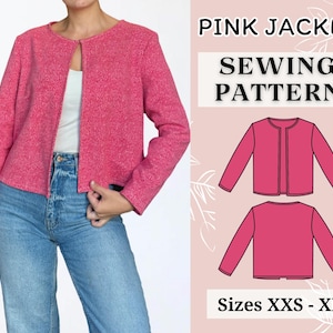 Women sewing pattern | Pdf sewing pattern | Jacket sewing pattern | Fall sewing pattern | Top sewing pattern | Shirt sewing pattern