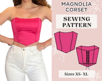 Corset pattern | Bustier sewing pattern | Pdf sewing pattern | Women sewing pattern