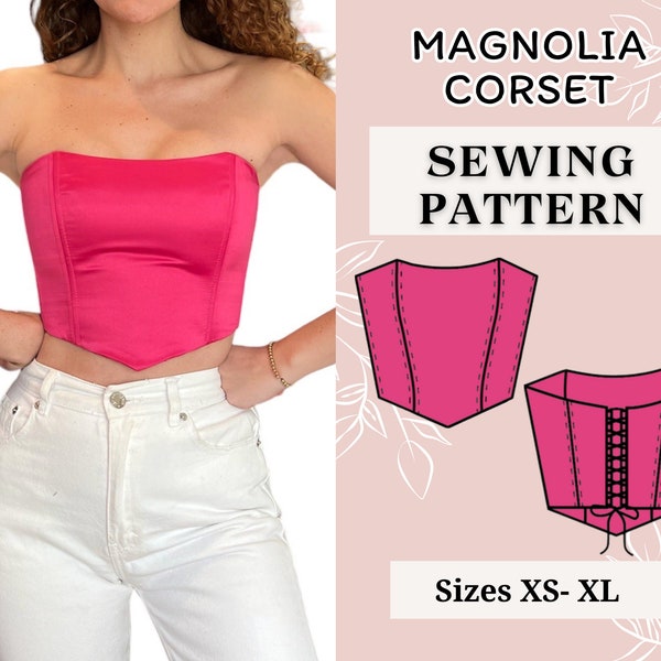 Corset pattern | Bustier sewing pattern | Pdf sewing pattern | Women sewing pattern