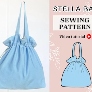 Bag Sewing Pattern | Pdf sewing pattern | Quilted pouch | Make up bag pattern | Boxy pouch pattern | Boxy Pouch PDF Pattern