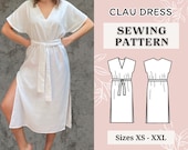 Dress sewing pattern | Pdf sewing pattern | Women pattern | sewing tutorial | Tunic sewing pattern for women