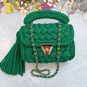 Crochet luxury womens shoulder bag/knitted crossbody womens bag/personalized custom tote bag/gifts for her