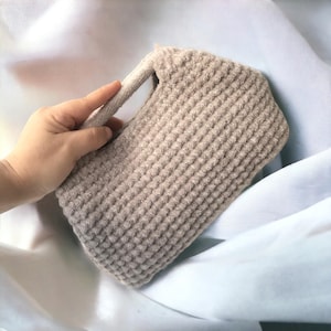 Sac à main en tricot de velours au crochet, pochette faite main, sac pour femme, sac à main tendance, cadeaux personnalisés