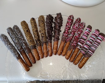 Gluten Free Chocolate Covered Pretzel Rods: Sweet & Salty Treat