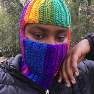 Balaclava häkeln einfach, gehäkelte Basic Balaclava, gehäkelte Skimaske, Häkelskimaske Häkelmuster