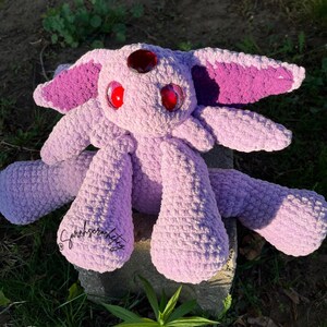 Espeon!!// Crocheted plushie//Pokemon// Amigurumi// eeveeloution
