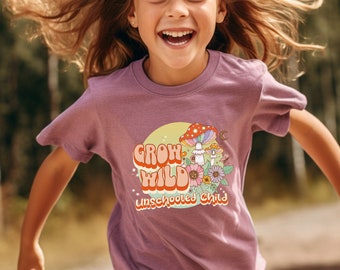 Homeschool shirt, back to homeschool, groovy homeschool tee, unschool Tshirt for kids homeschool kids shirt, homeschool gift
