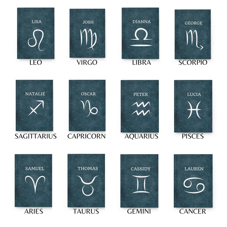 Sagittarius Zodiac Journal, Custom Zodiac Libra Gift, Astrology Gift