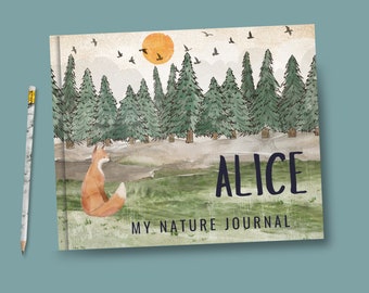 Personalized Kids Nature Journal, Kids Sketch Notebook, Charlotte Mason Nature  Notebook for Kid, Forest School Journal with Prompts