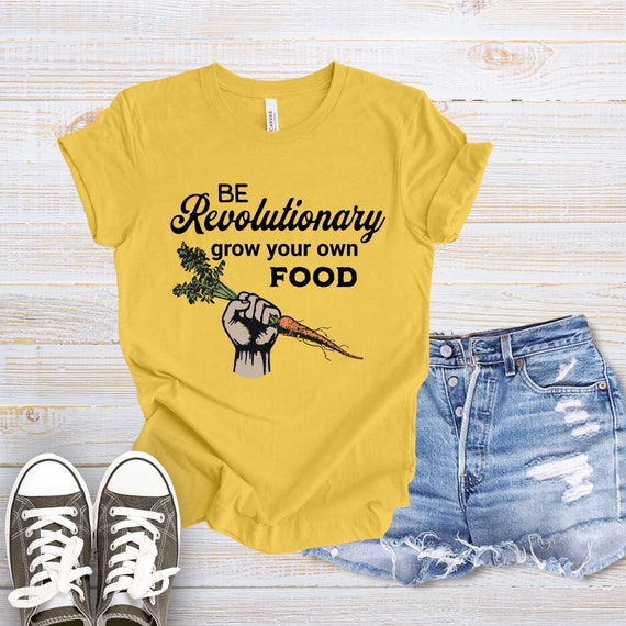 Farmer's shirt, food revolution t-shirt, shirt for gardener, t-shirt for homesteader, urban gardening gift, gardening