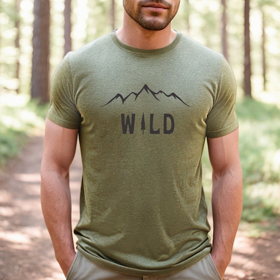 Outdoor Shirt for Men, Hiking Shirt, Camping Shirt, Wild Tshirt, Camping  Sweatshirt, Nature Lover Gift, Bushcraft Gift for Men. 