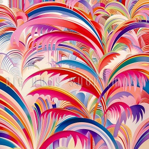 Art Deco Ceramic Tile: Vivid Hues Collection