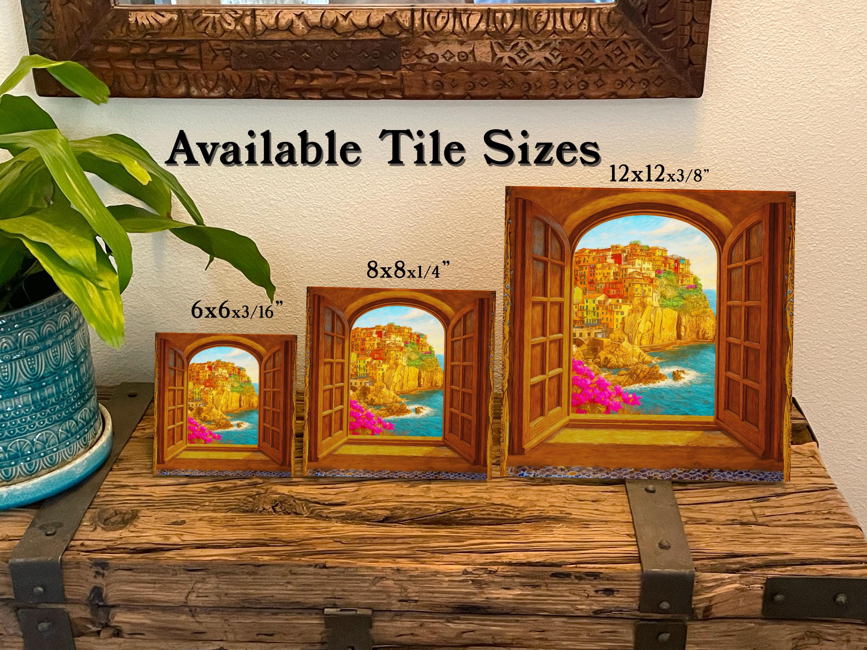 Cinque Terre Italian Riviera Ceramic Tile Art: Window View - Etsy