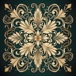 Art Nouveau Tile Art. Backsplash Series #12 on a 6x6, 8x8 (actual 7.8) or 12x12 (actual 11.8) inch Ceramic Tile.