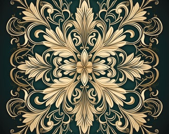 Art Nouveau Tile Art. Backsplash Series #12 on a 6x6, 8x8 (actual 7.8) or 12x12 (actual 11.8) inch Ceramic Tile.