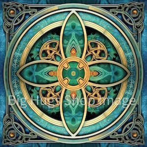 Celtic Knot Ceramic Tile Art: Handcrafted Home Decor