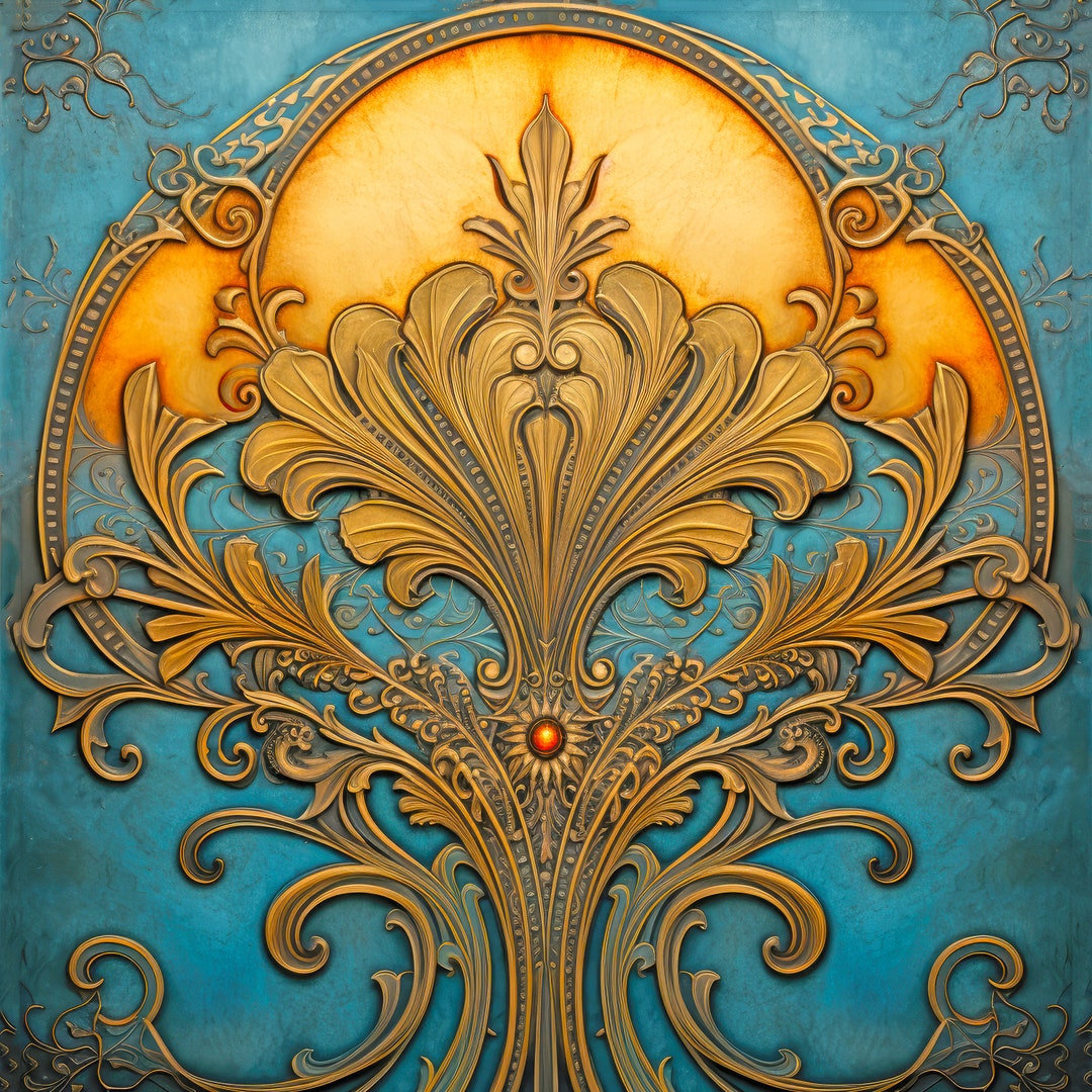 Roaring 20's Art Deco Design With an Antique Style on a - Etsy