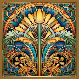 Roaring 20's Art Deco Style Design 12 on a 6x6 8x8 - Etsy