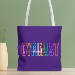 Personalisierte Tasche für Gymnastik, Turnerin Geschenk, Turnerin Tasche, Gymnastik Team Geschenk, trendige Turnerin Tasche