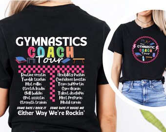 Gymnastics Coach Tour Shirt, Gymnastics Hoodie/Sweatshirt, Gymnastics Coach Gift, Competitive Gymnast Tour, Gymnastics Teacher Appreciation