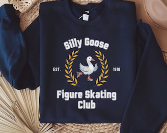 Silly Goose Skating Sweatshirt, Funny Figure Skater Shirt, Silly Goose University, Ice Skating Apparel, Figure Skating Coach, Skater Gift