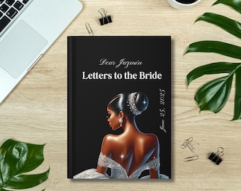 African American Letters to the Bride, Personalized Bridal Shower Gift, Black Bride Keepsake, Gift, from Bridal Party, Wedding Gift Bride