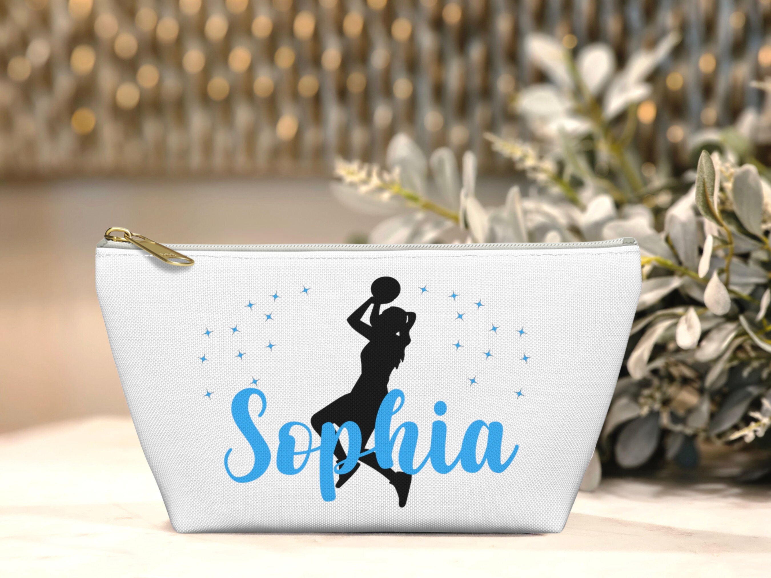 Basketball-Make-up-Tasche - 23x17x5,3 Cm, Wasserdicht, Mit Reißverschluss, Geschenk Für Basketball-Fans