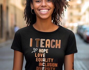 Equality Inclusion Shirt, Diversity Shirt, Diversity Matters, Affirmative Action Shirt, African American Teacher Tee, Teacher, Ally Shirt