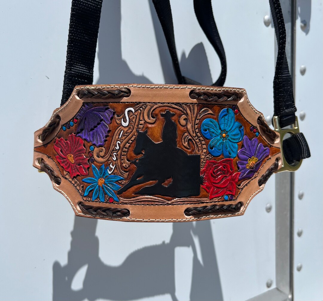 Custom Tooled Leather Horse Halter Nose Band Etsy