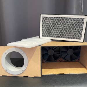 DIY Activated Carbon Smoke Extractor Purifier Laser Cut Files - INSTANT DOWNLOAD (Digital product only)