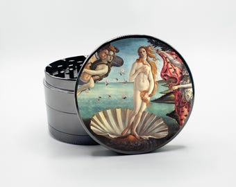 The Birth of Venus Herb Grinder, Sandro Botticelli Birth of Venus Grinder, Smoke Accessories Grinder
