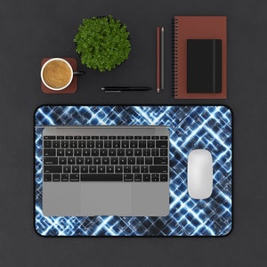 Shadows of the Storm Square Lightning Spectacle | Aesthetic Desk Decor | Gaming Mouse Pad | Wrist Support | LED Mouse Pad | Gift for Him/Her