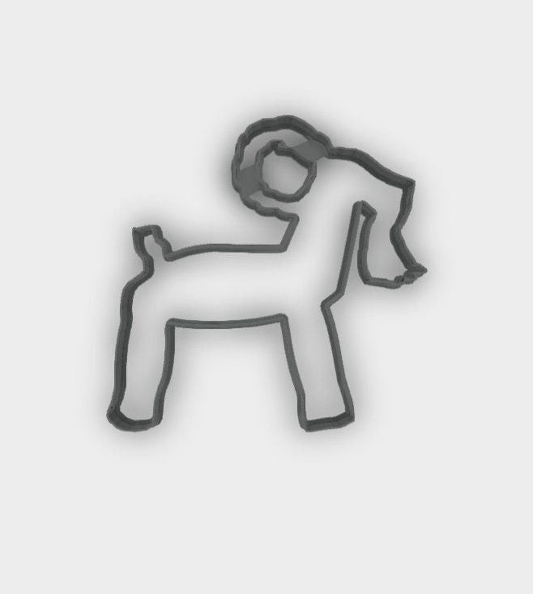 Scandinavian Yule Gavle Straw Goat Swedish Christmas Cookie Cutter and Fondant Cutter and Clay