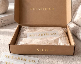 Custom Business Logo Vinyl Decals | Handmade Packaging Branding Stickers