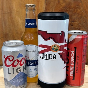 16oz 4 in 1 Sublimation Can Cooler Speaker Tumblers Straight Bluetooth Music Cup Stainless Steel Vacuum Insulated Beer Cola Coolers, White