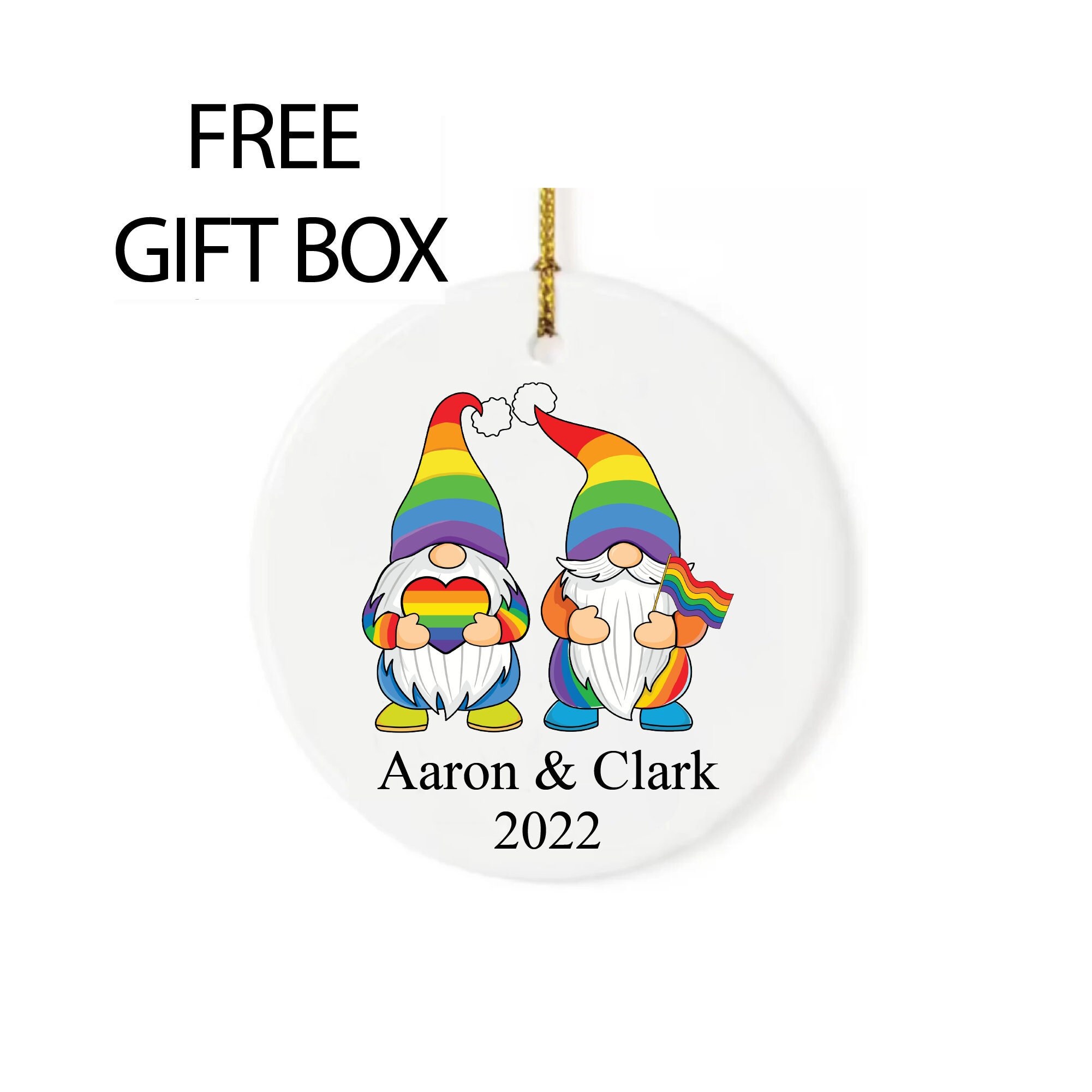 Custom Gay Gnome Ornament LGBTQ Gnome Ornament LGBTQ Etsy