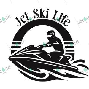 Jet Ski Life SVG digitaler Download Vinyl Aufkleber Design für Cricut, Silhouette oder andere Maschinen