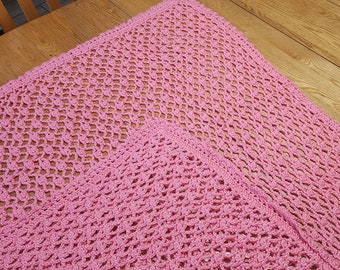 Pink Lace Blanket