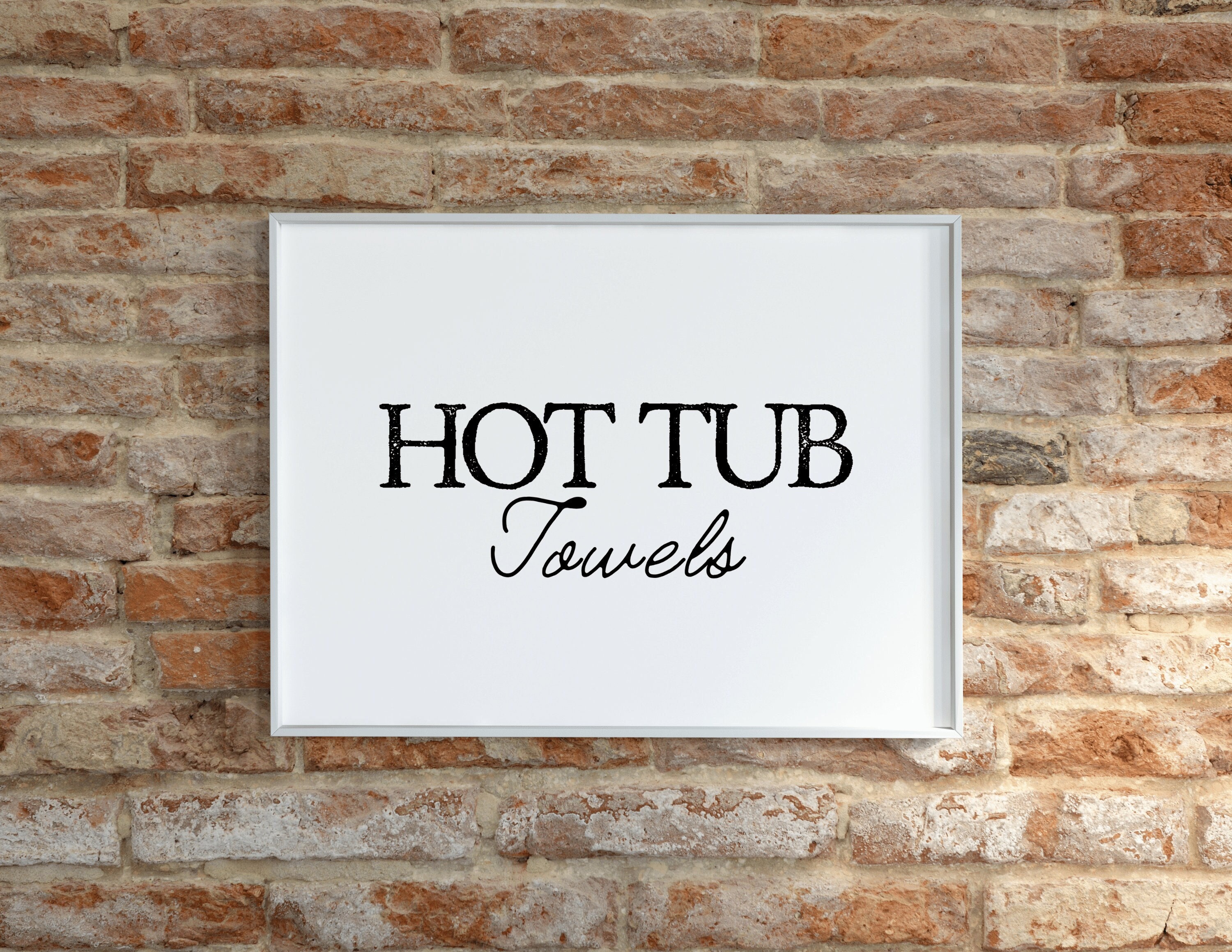 Hot Tub Towels Sign Hot Tub Sign Hot Tub Sign Printable 