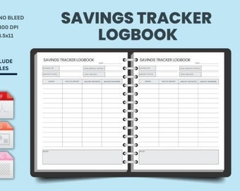 Savings Tracker Logbook Graphic