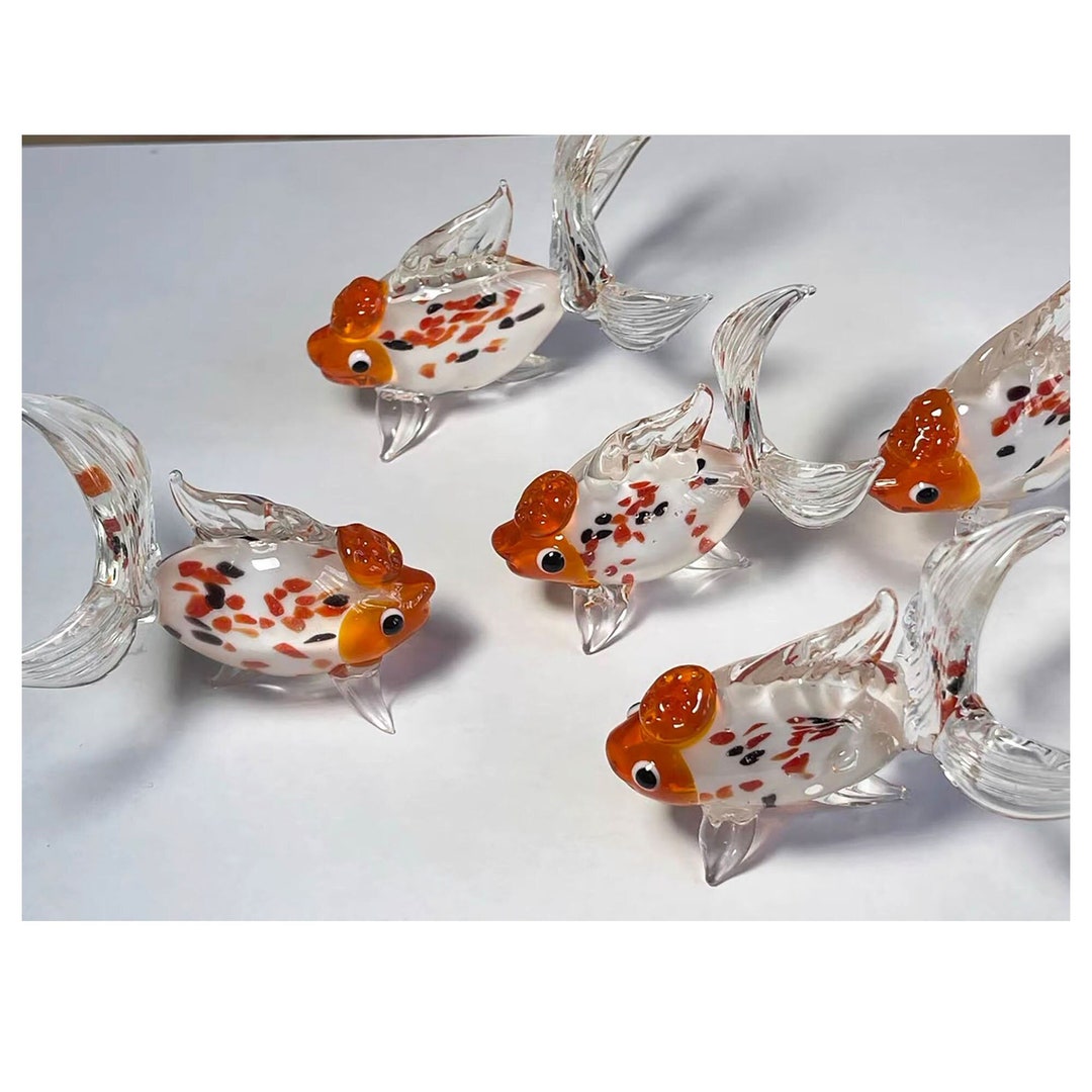 Fish Glass Ornaments Children S Room Reference: Lucky Glass Fish Decor Glass Ornament Home Decor Handmade Glass
