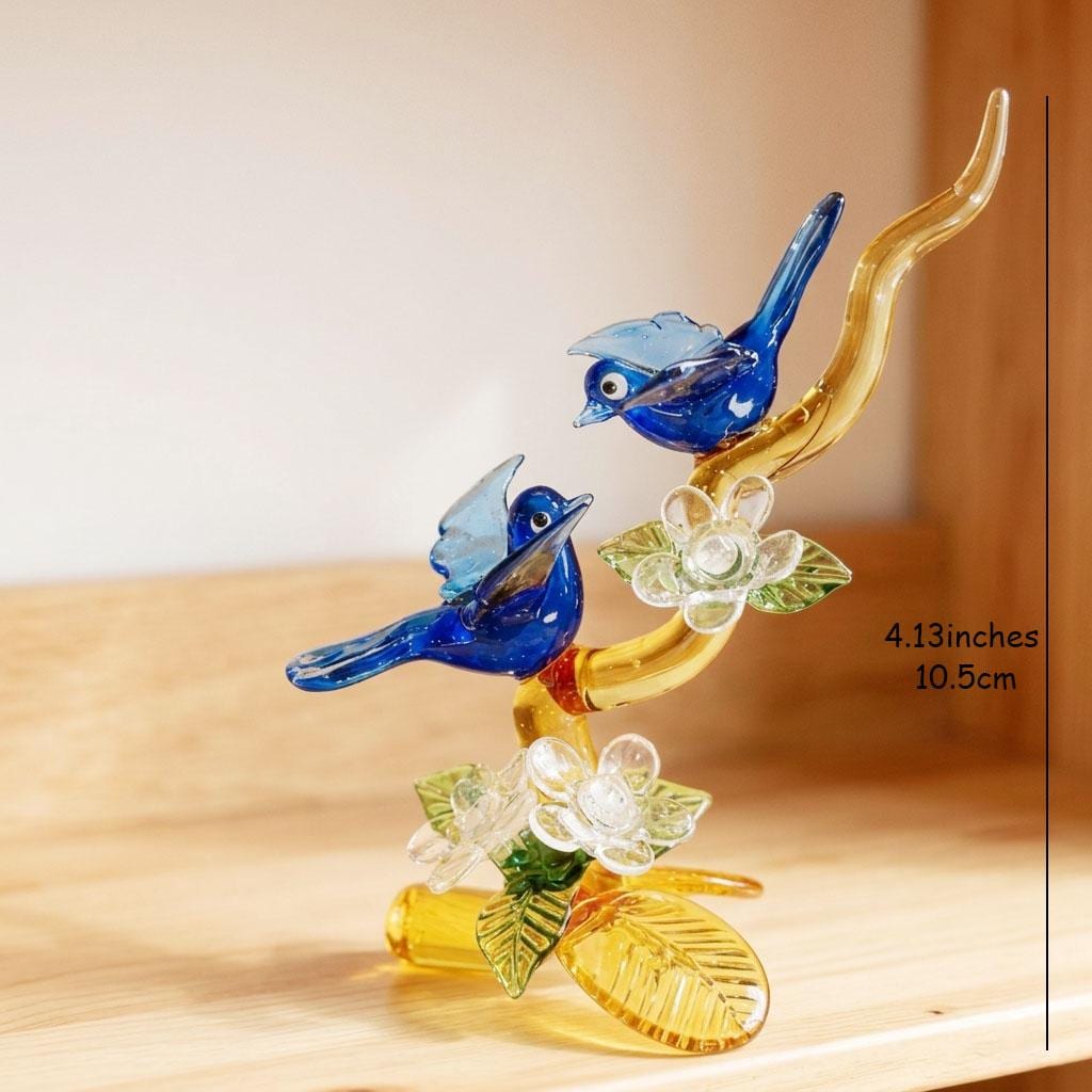 ガラスの鳥の置物 - Etsy 日本