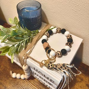 Leopard Print Wristlet/Keychain