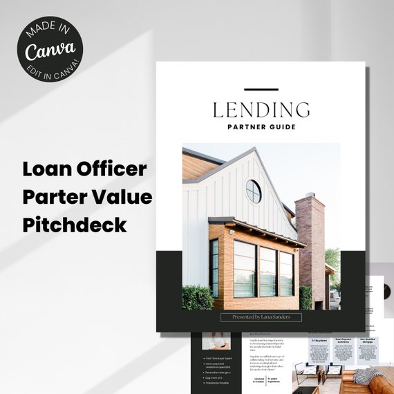 loan officer agent pitchdeck bifold, value added proposition, agent guide, buydown, down payment assistance, mortgage specialist brochure
