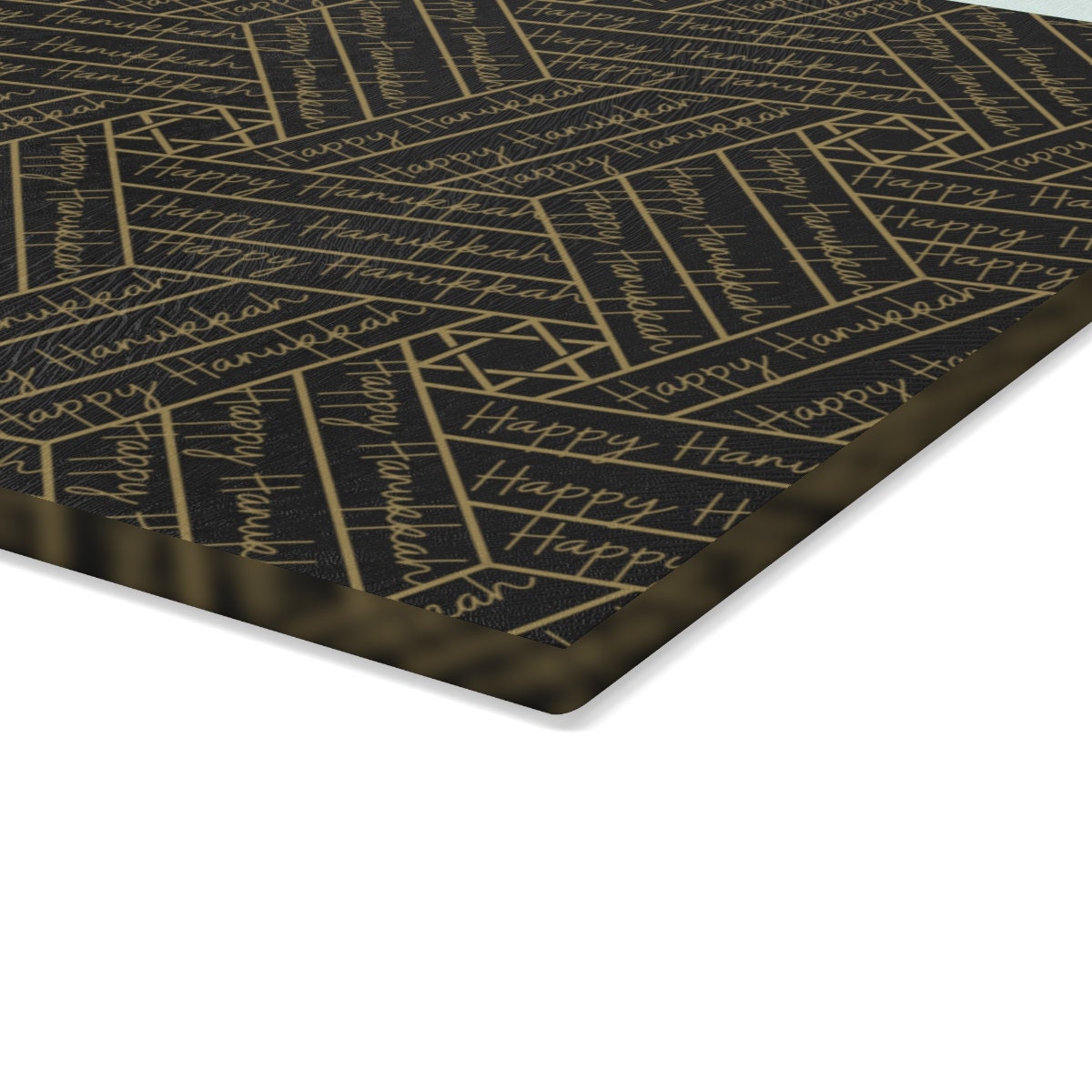 Modern Menorah Trays for Hanukkah Gift Geometric Hanukkah Drip Trays