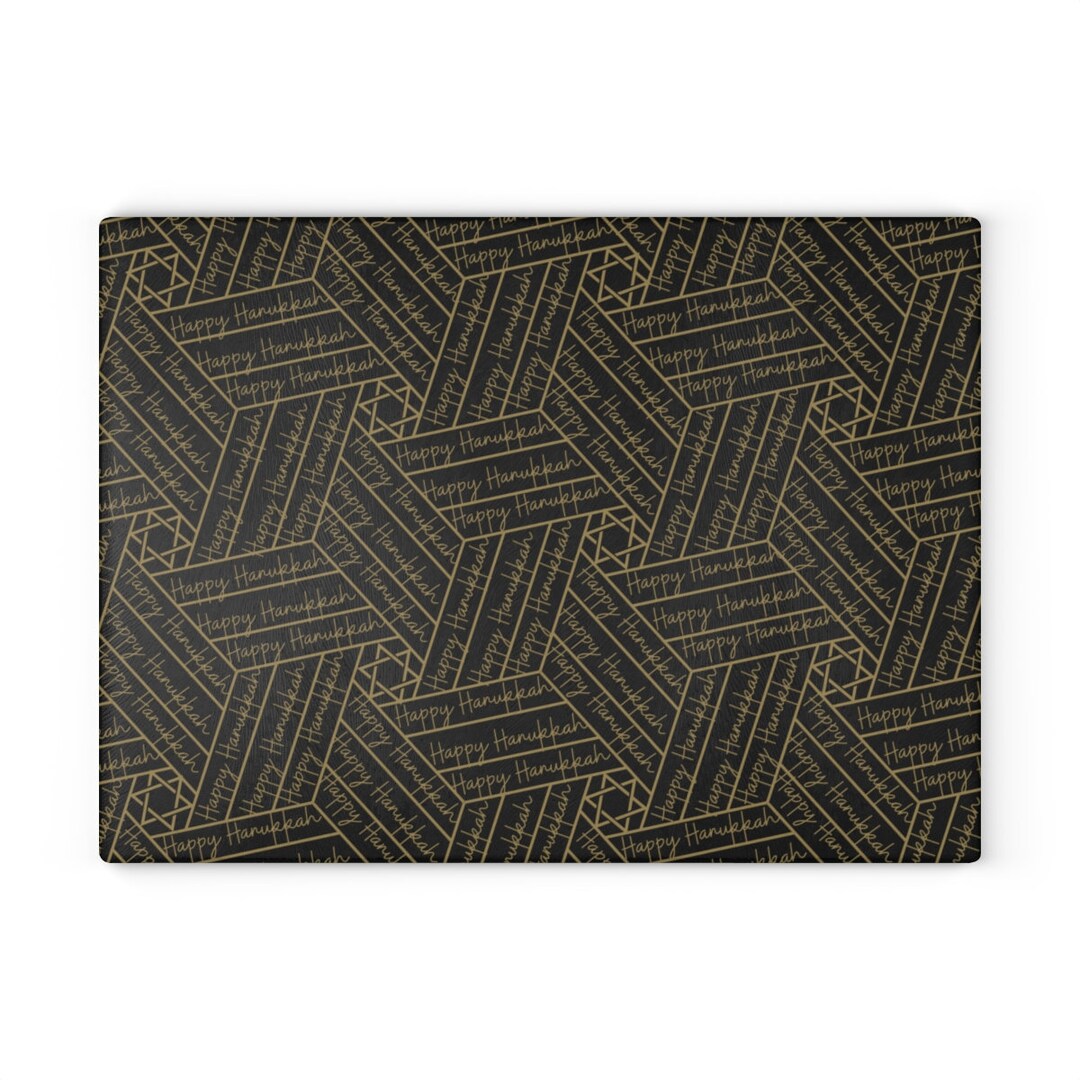 Modern Menorah Trays for Hanukkah Gift Geometric Hanukkah Drip Trays